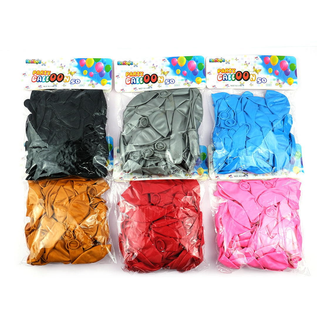 Party Balloon 50 Pcs Single Colour