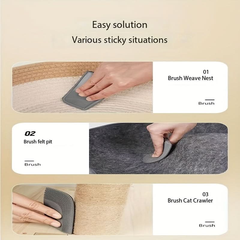 Silicone Pet Hair Remover Brush Tool