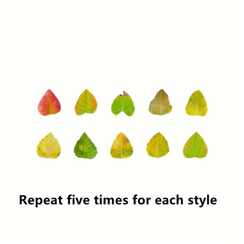 50pcs Vibrant Fallen Leaves Washi Tape Roll
