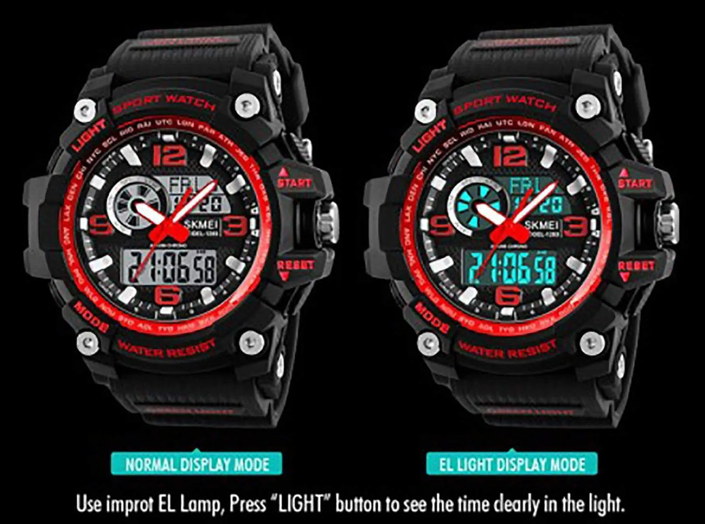 1283 Analog Digital Sports watch for Men