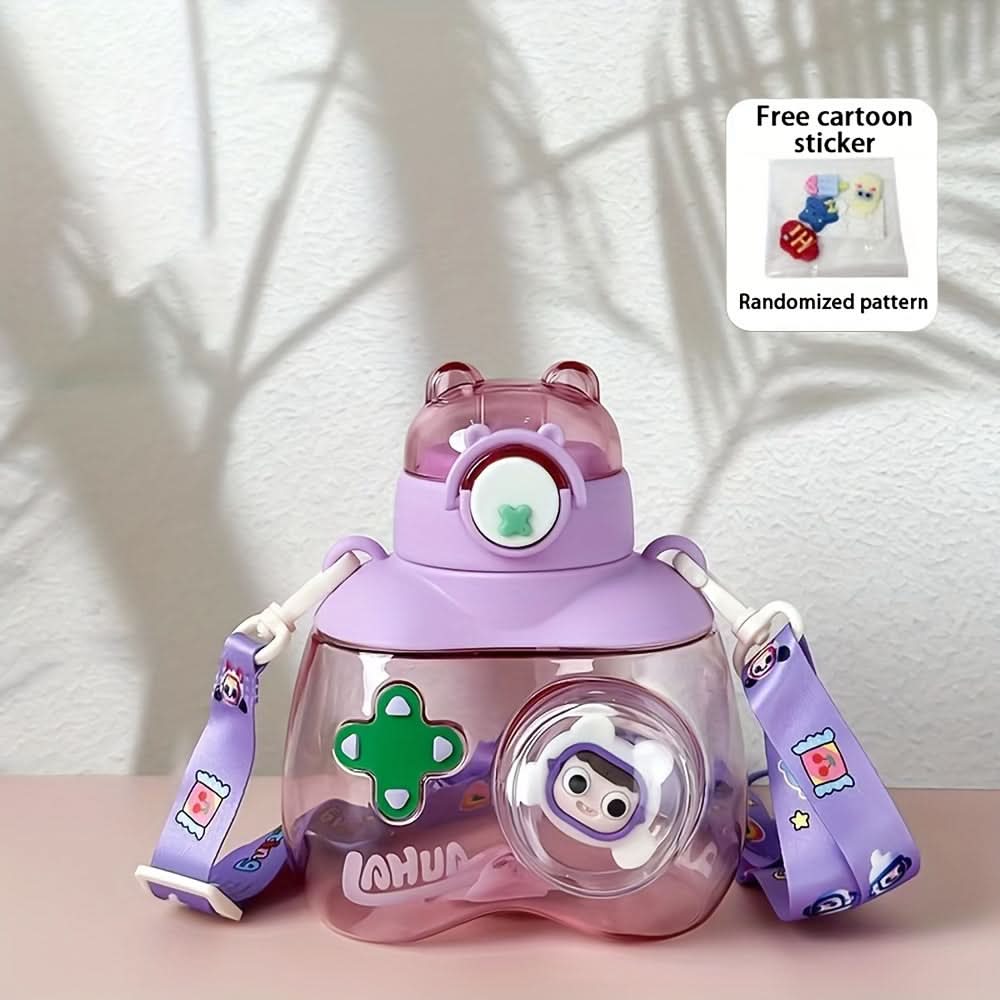 Bear-Shaped Kids Straw Sippy Cup, 25oz