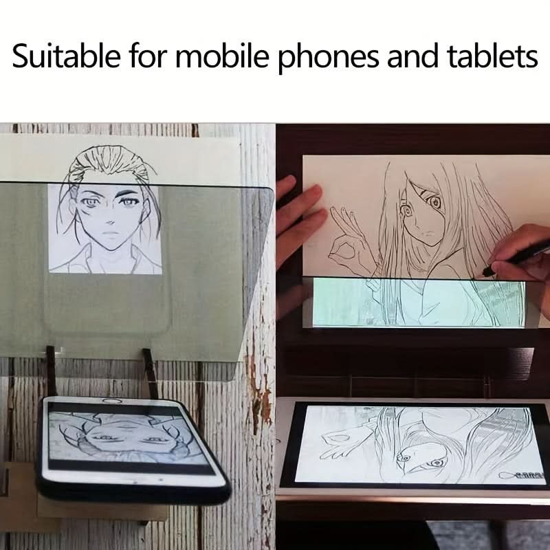 Creative Drawing & Sketching Tool Set with Projection Board - Phone & Tablet Compatible