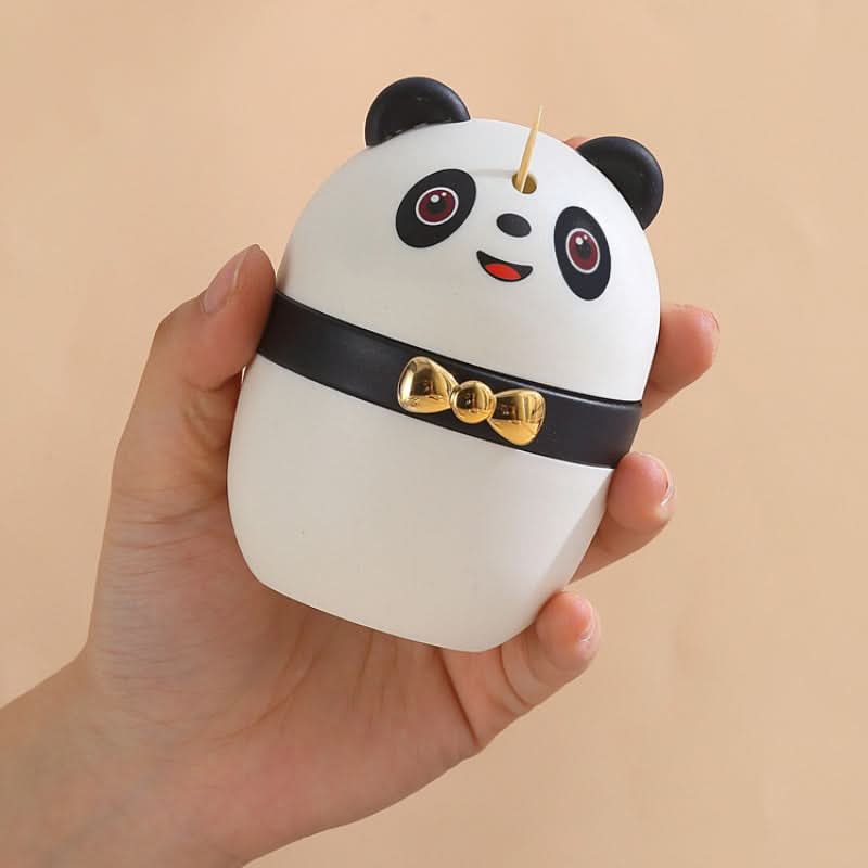 Cute Panda Toothpick Holder – Automatic Pop-Up Dispenser