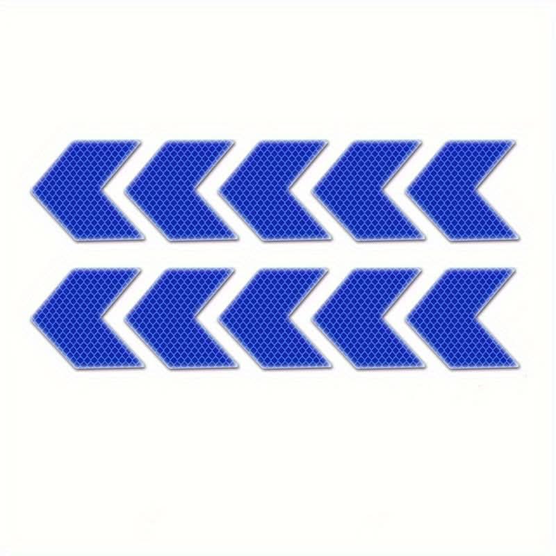 10pcs Reflective Arrow Stickers – Self-Adhesive Glow-in-the-Dark Safety Decals