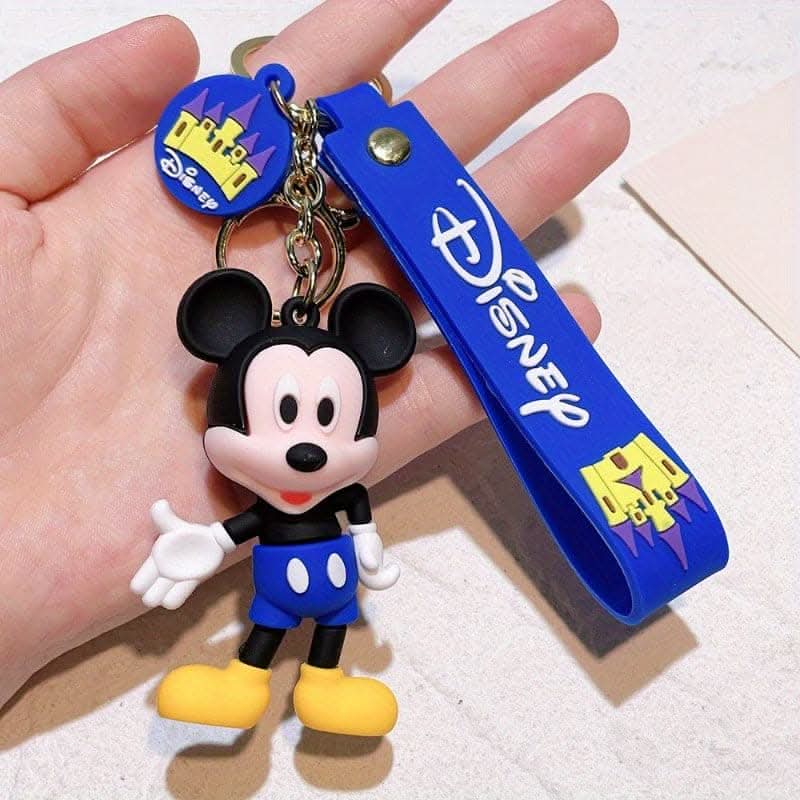 Disney Mickey & Minnie PVC Keychain – Car Interior Accessory & Bag Charm