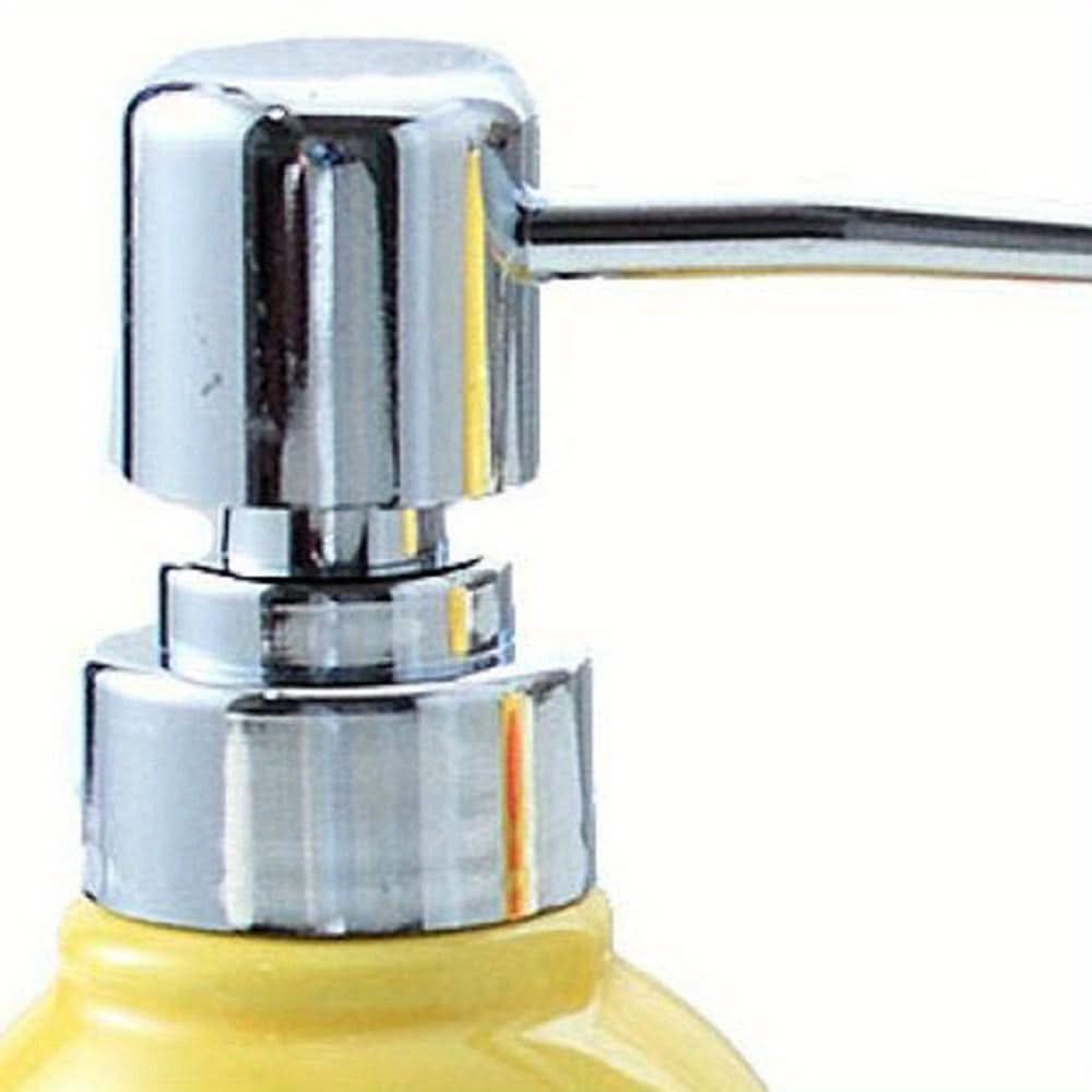 Yellow Duck Ceramic Soap Dispenser – Refillable Bathroom Accessory