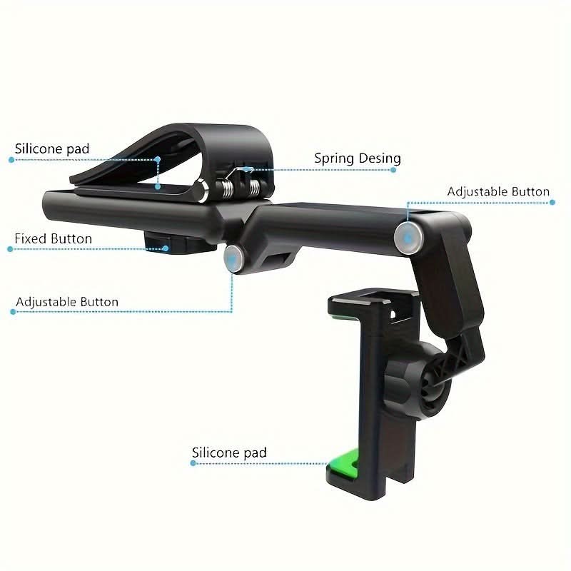 1080° Rotating Car Phone Mount – Multi-Function Clip Holder