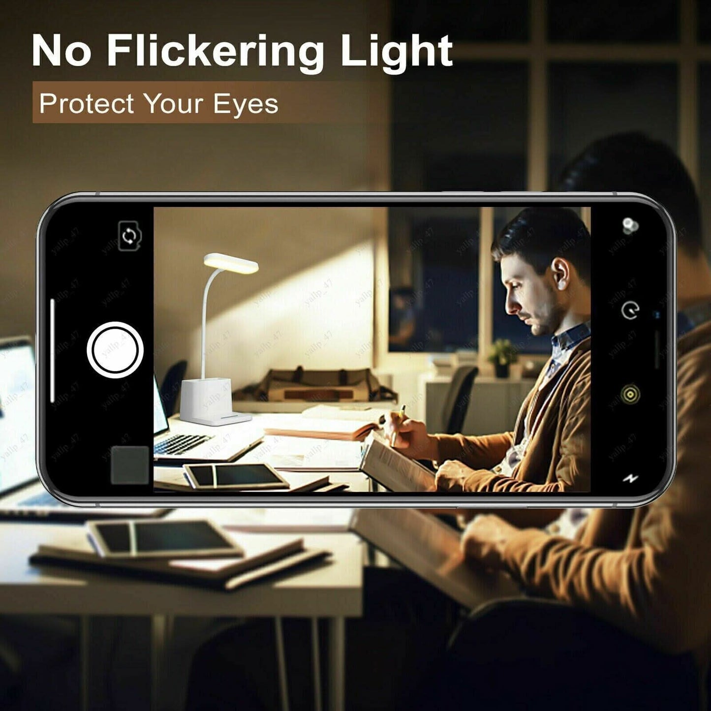 Dimmable LED Desk Lamp USB Rechargeable