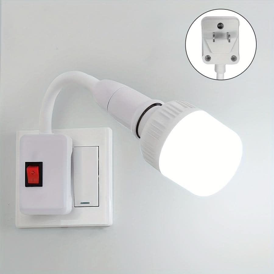 E27 Lamp Socket Adapter with Flexible Neck