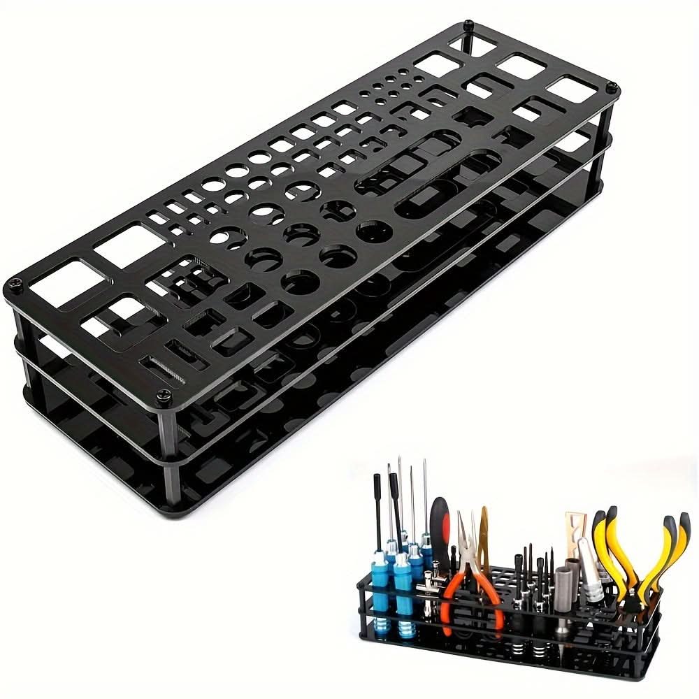 63-Slot Universal Tool Organizer Rack