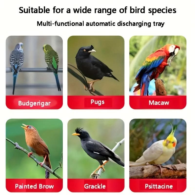 2-Pack Automatic Bird Feeder and Water Dispenser Set – 350ml