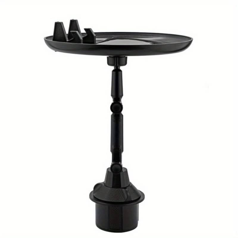 360° Rotatable Car Cup Holder Tray, Adjustable & Foldable Car Dining Table