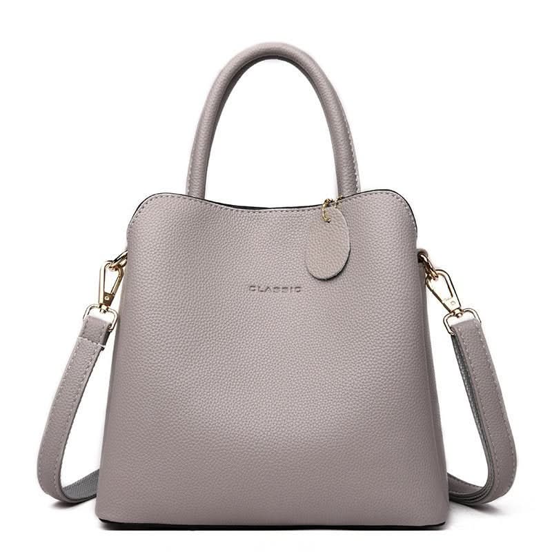 Trendy PU Leather Bucket Bag – Versatile Handbag for Women