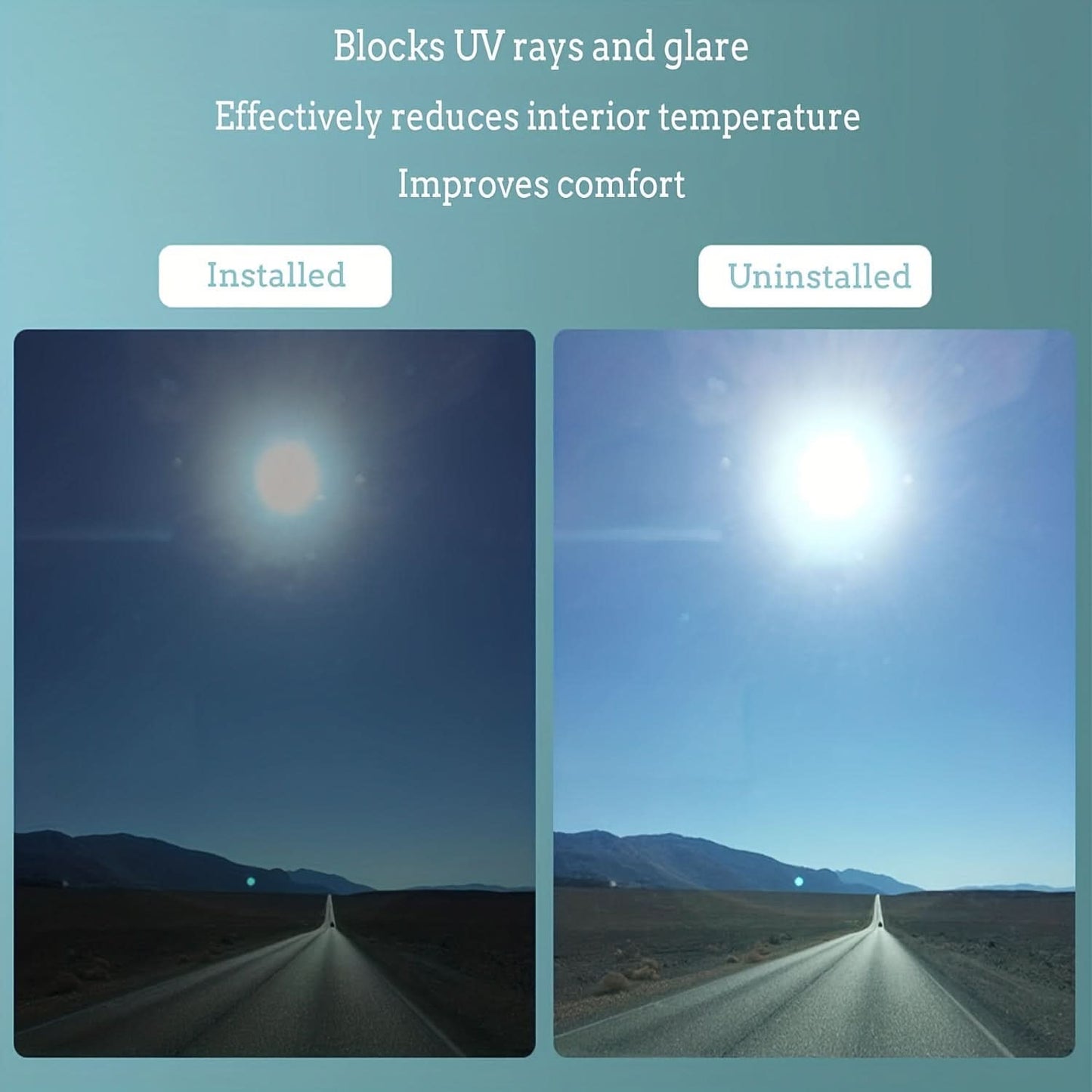 Car Sun Shades – Retractable PVC Roller Visors, UV & Heat Protection