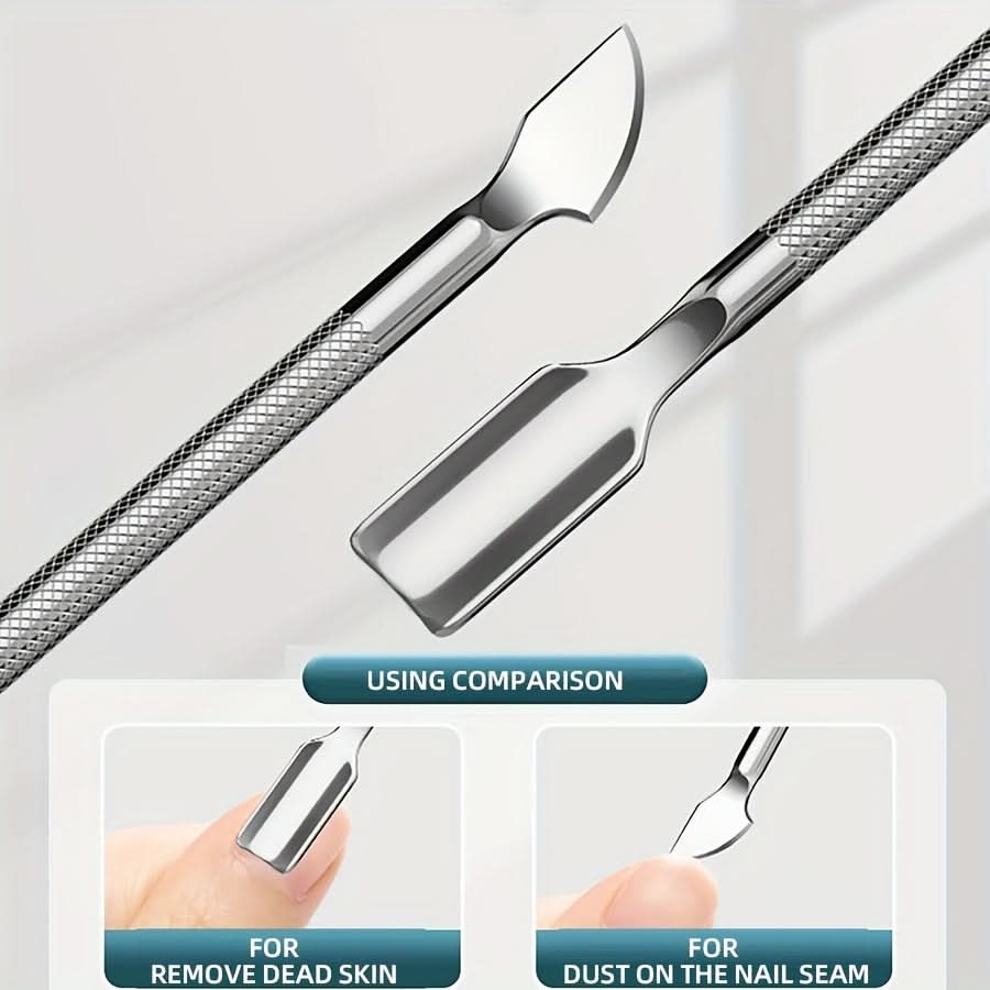 4-Piece Stainless Steel Manicure Set - Nail Care Tools