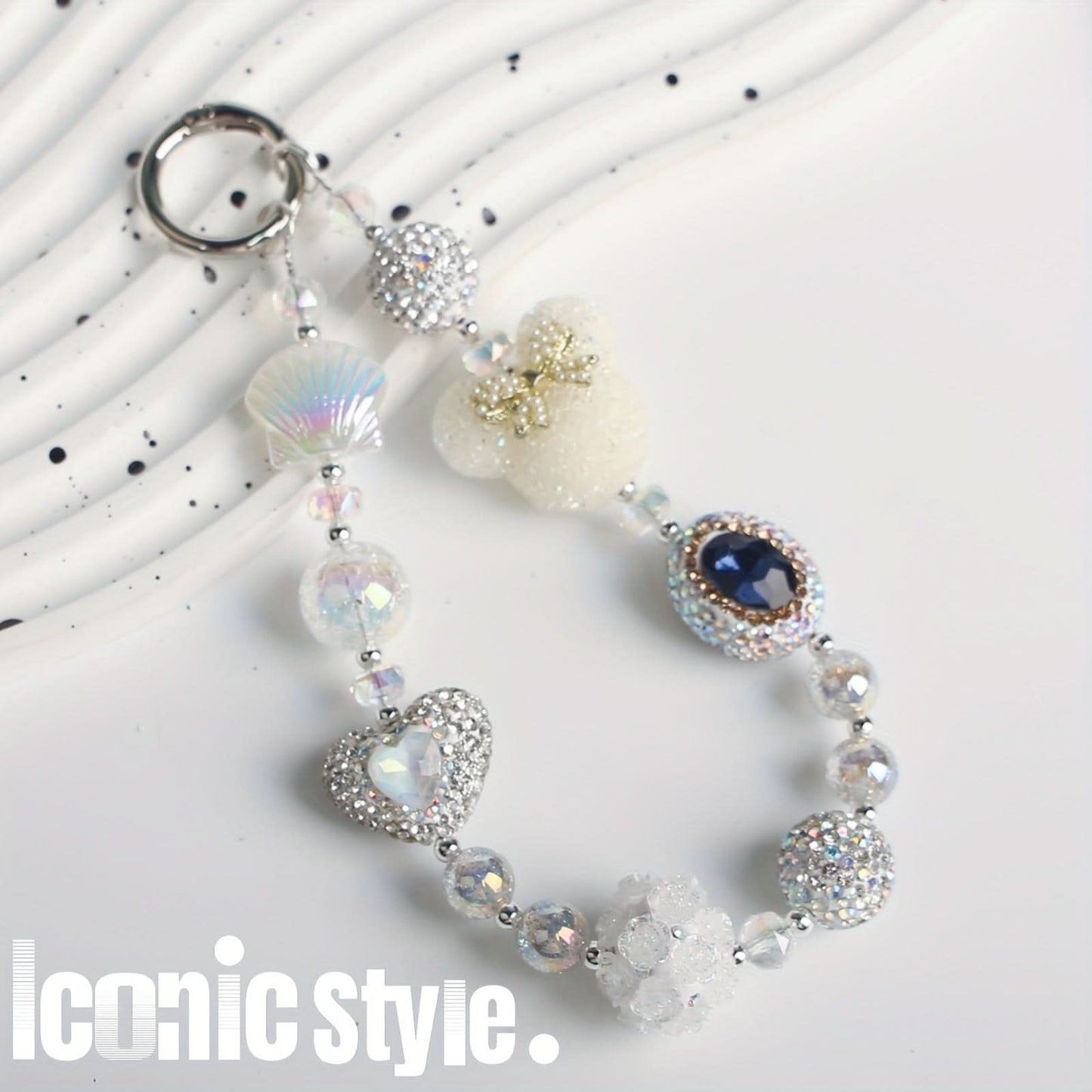 White Mobile Phone Chain – Women's Anti-Loss Wristband