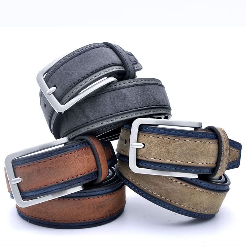Men’s Casual PU Leather Pin Buckle Belt