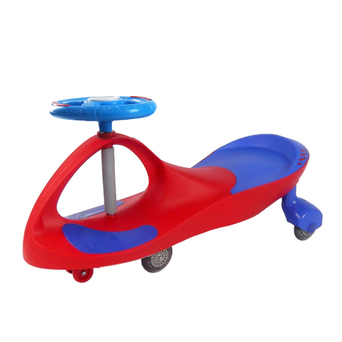 Swing Car for Kids Red Blue with Light Wheels