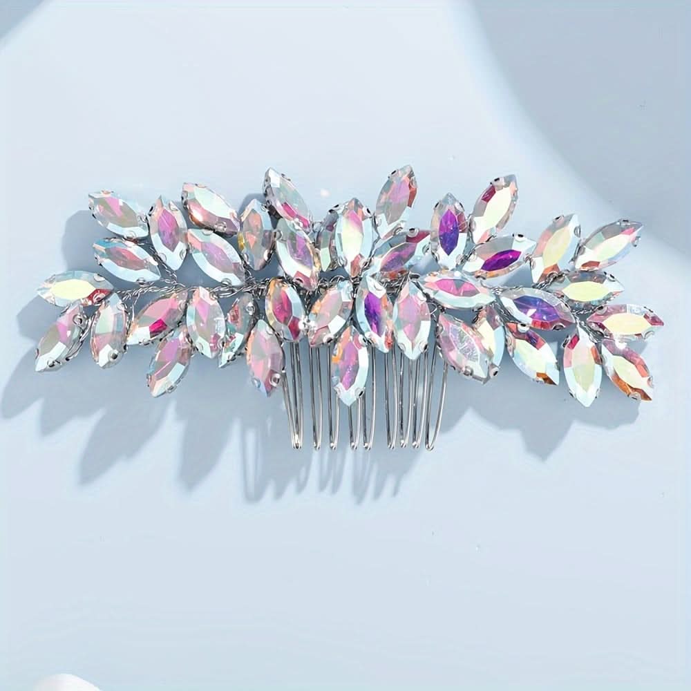 Rhinestone Bridal Side Comb Hair Accessory