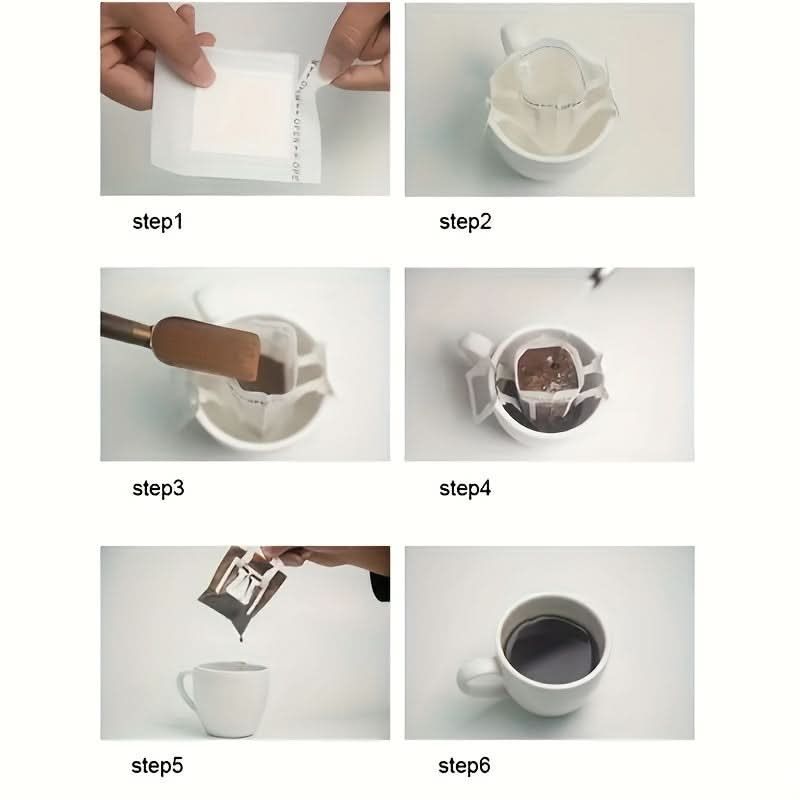 50-Pack Portable Coffee Filter Papers – Drip Brew Bags