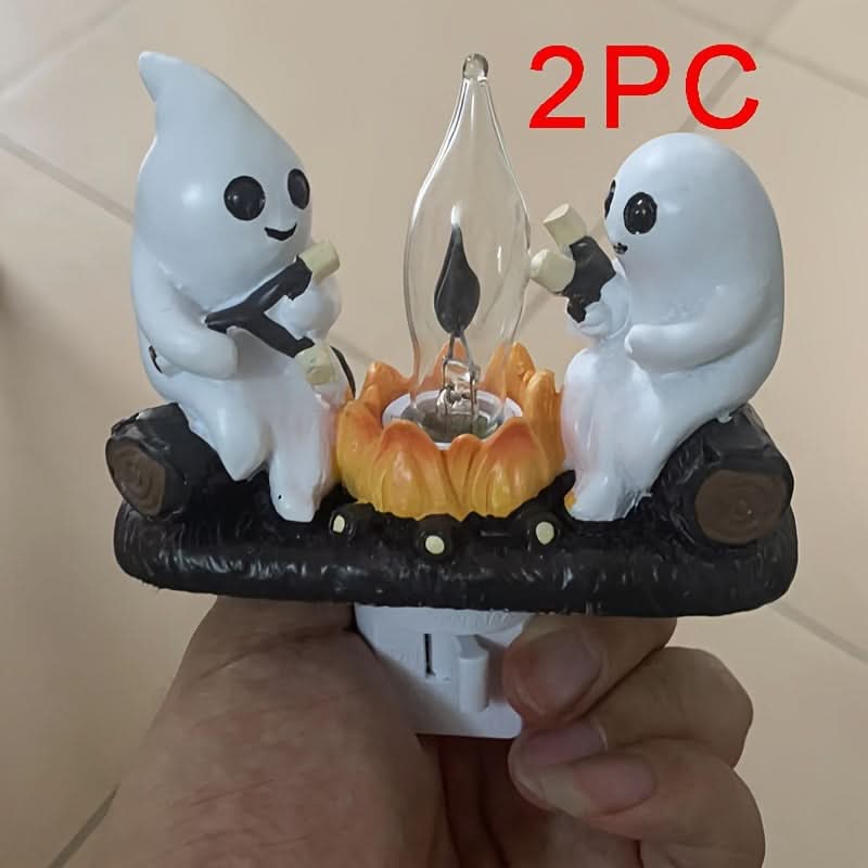 Ghost Campfire Flickering Night Light - 3D LED Faux Campfire