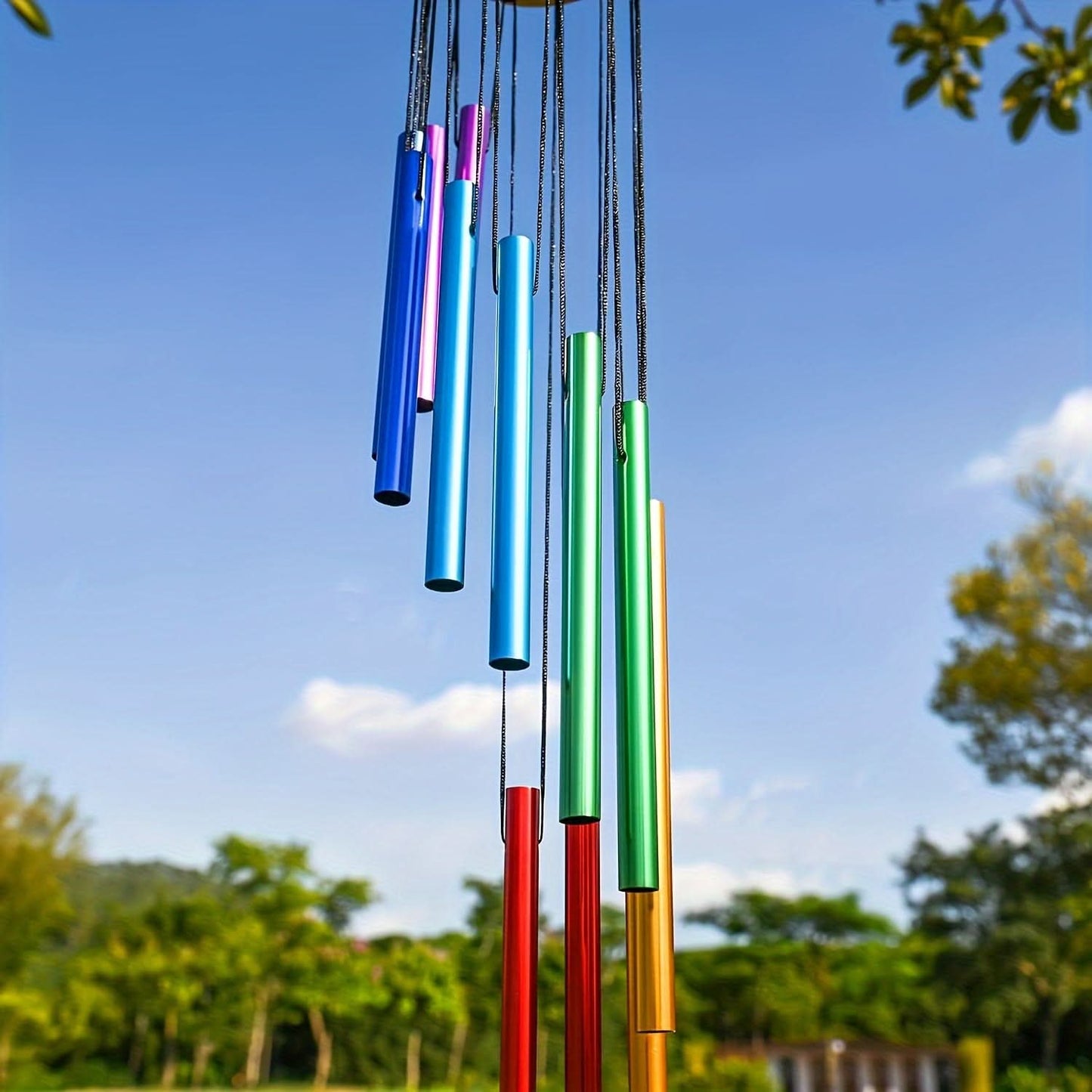 Eco-Friendly Wooden Wind Chime for Outdoor Harmony