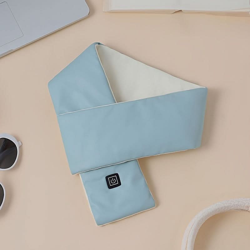 USB Heated Cotton Blend Scarf for Winter