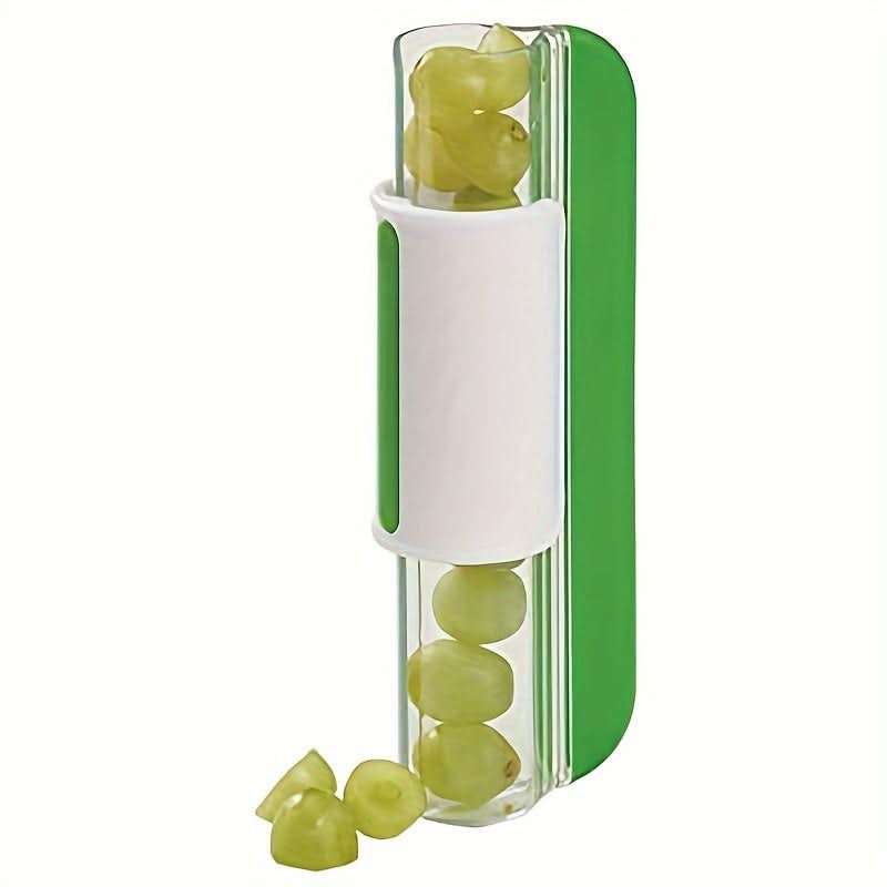 Cherry Tomato & Grape Slicer – Handheld Mini Fruit Cutter, Cake Decoration Tool