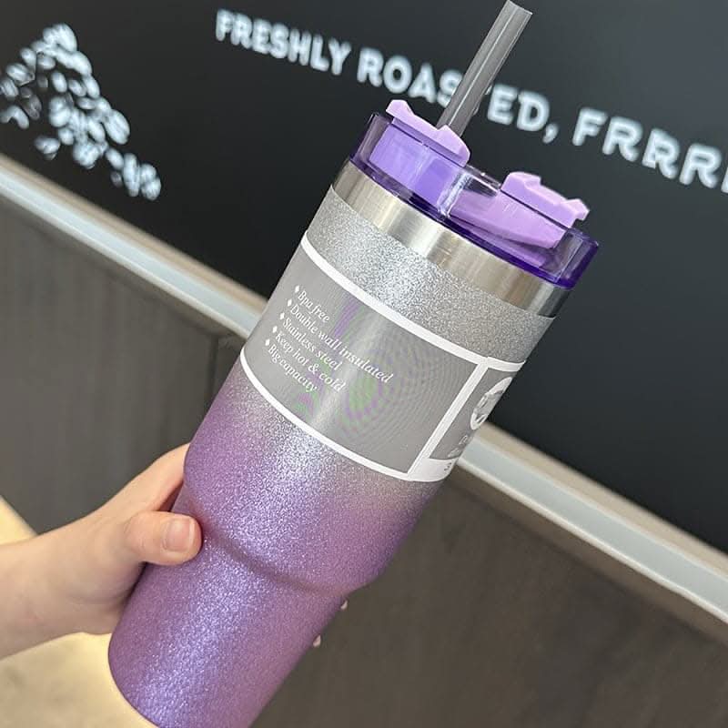 30 Oz Stainless Steel Insulated Bottle – Keeps Drinks Hot or Cold for Hours