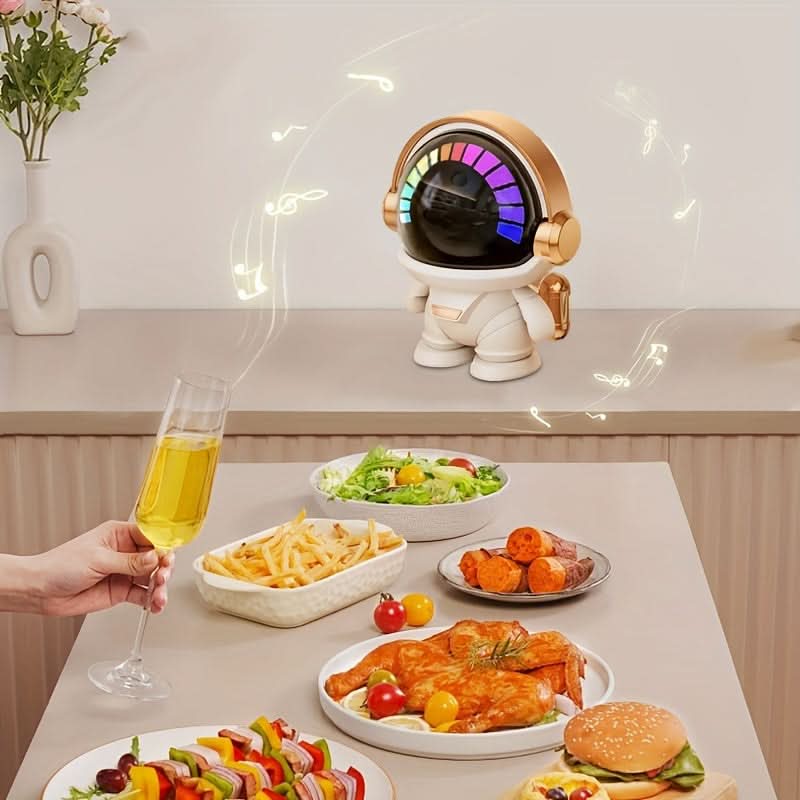 Astronaut Wireless Bluetooth Speaker – Portable Deep Bass Stereo with LED Light