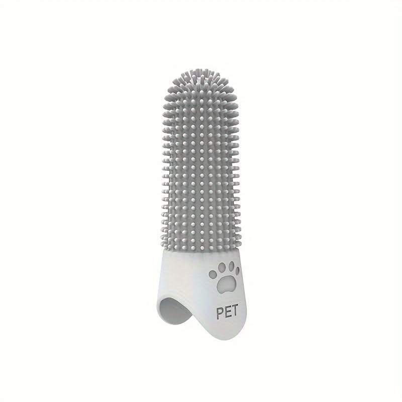 360° Silicone Pet Finger Toothbrush for Dogs & Cats