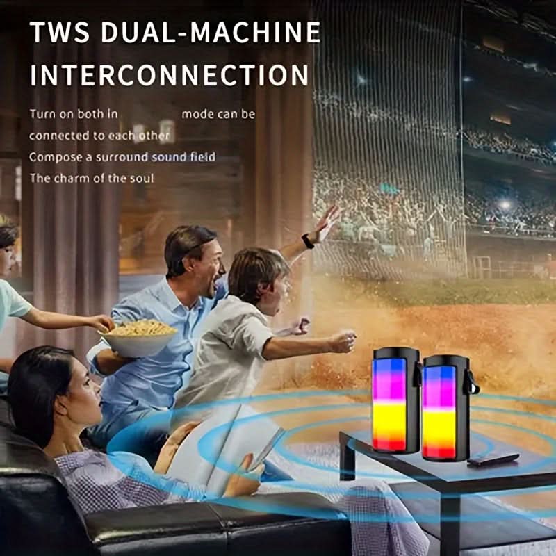 RGB Portable Wireless Speaker with 360° Sound