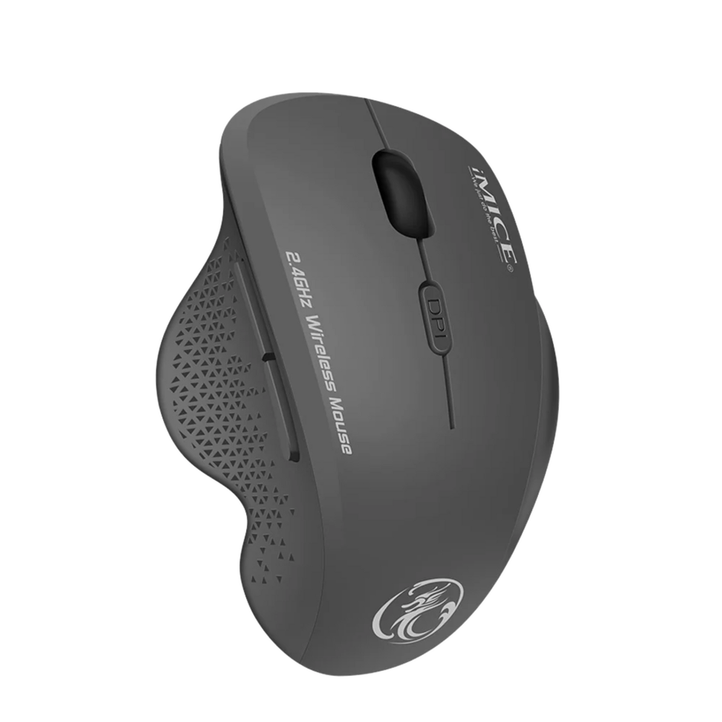 2.4G Wireless Ergonomic Mouse – 6-Button USB Optical Mouse for Office & Gaming