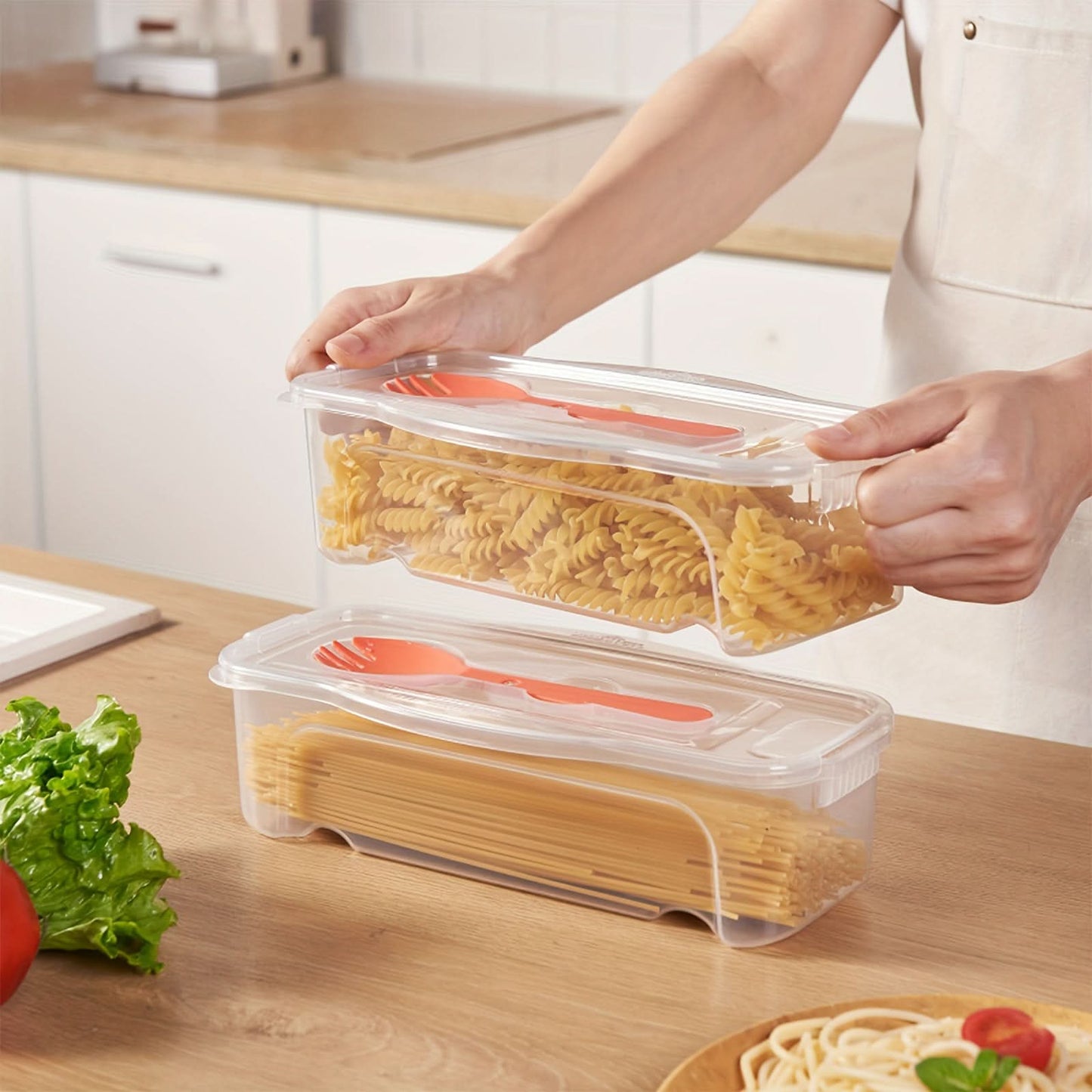 Microwave Pasta Cooker with Strainer Lid