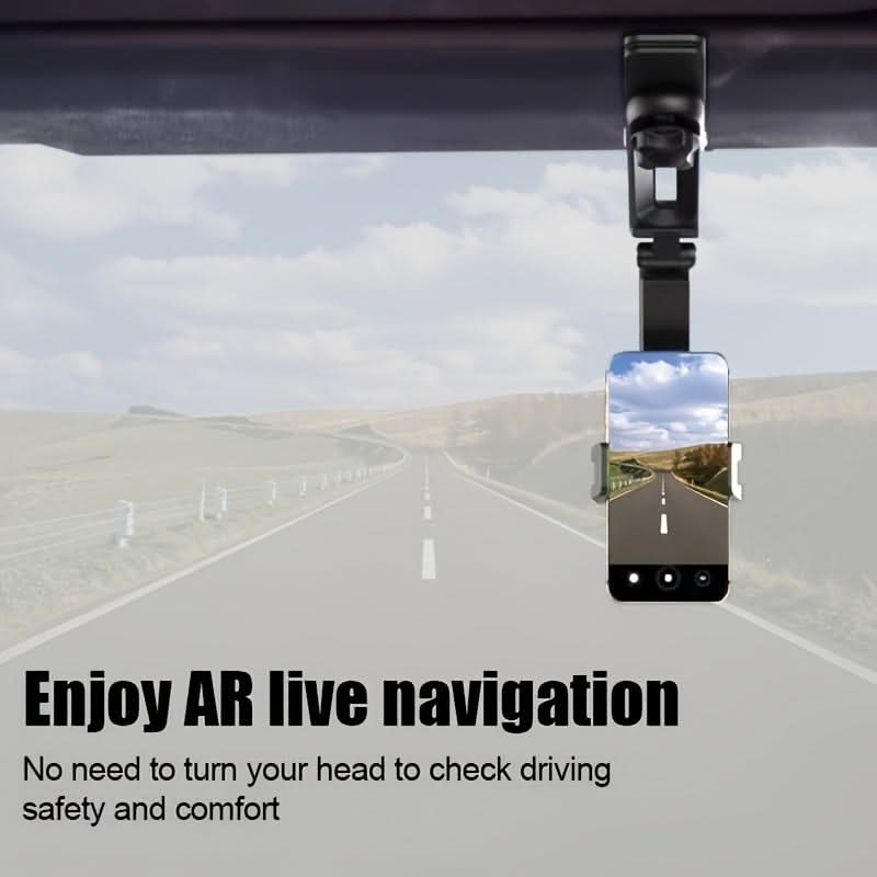 360° Rotatable Car Sun Visor Phone Holder – Multi-Functional iPhone & Smartphone Mount