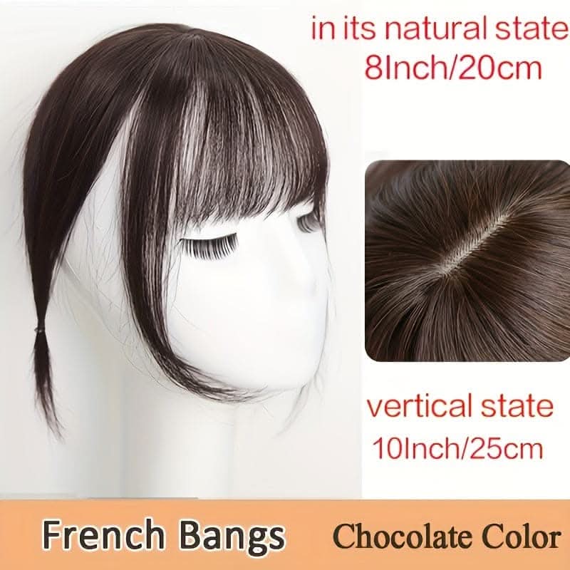 Vibrant Synthetic Hair Toppers with Bangs – Easy Clip-In Extensions