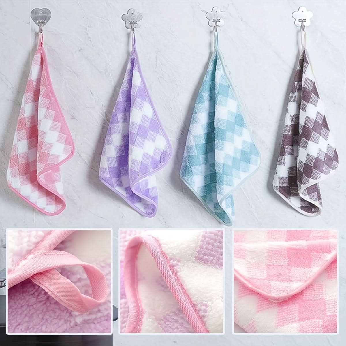 3-Pack High-Absorbent Dog Towels – Soft Coral Fleece Pet Grooming