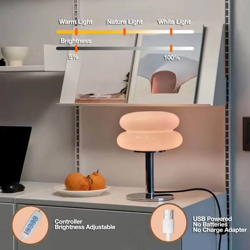 USB Powered Nordic Minimalist Table Lamp