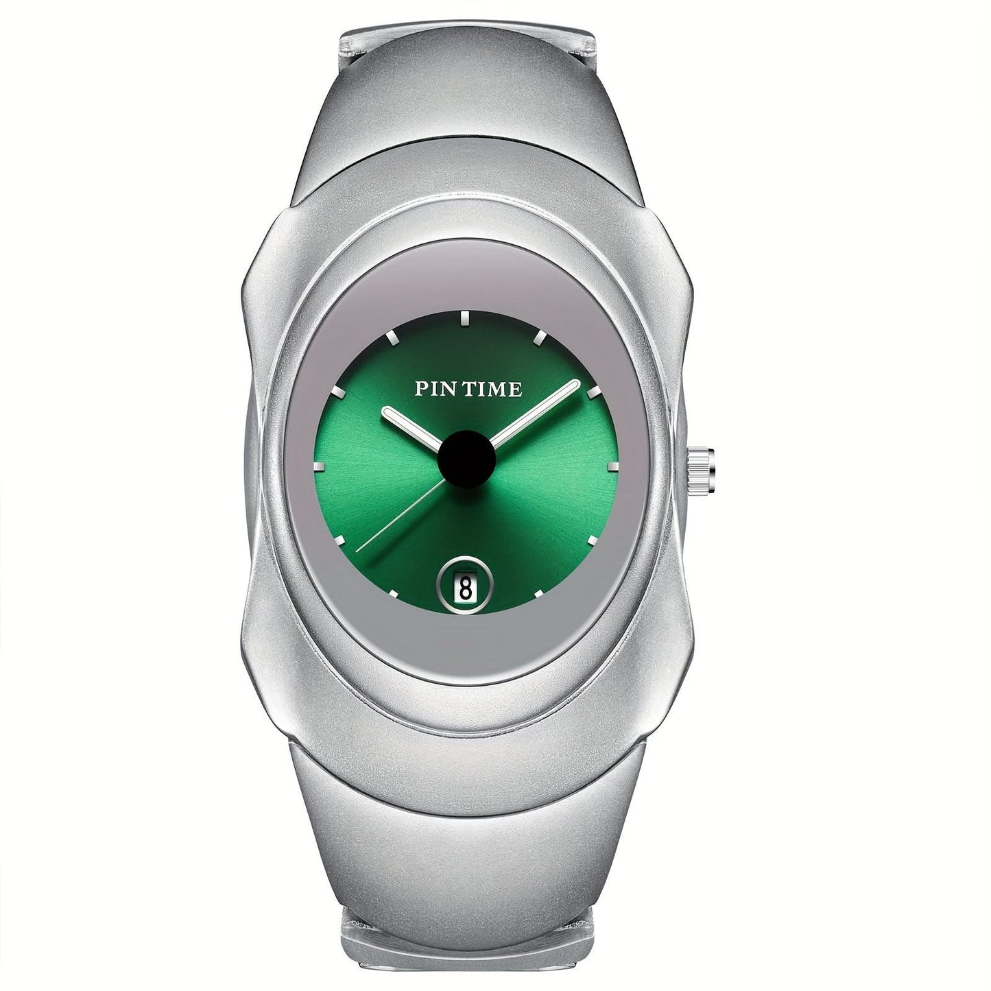 Men’s Ultra-Thin Quartz Business Watch – Stainless Steel Look, Date Display