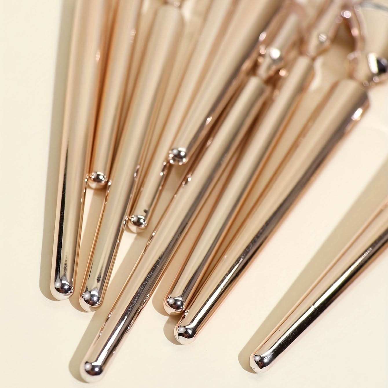 9-Piece Rose Gold Makeup Brush Set