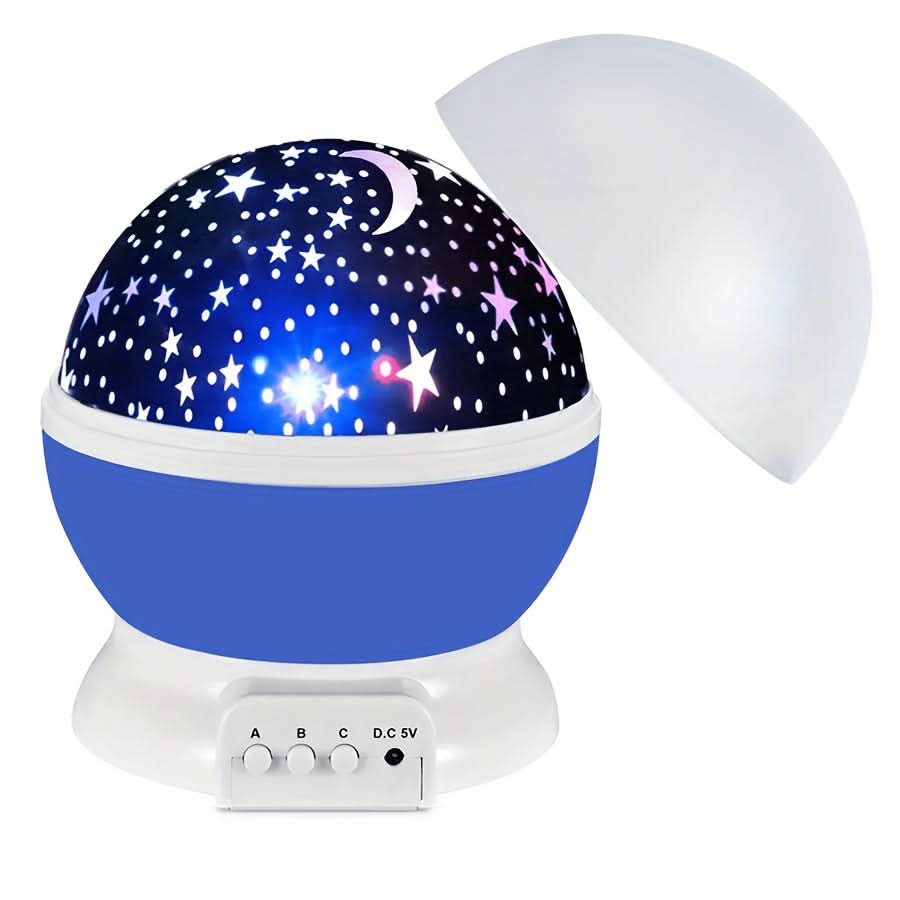 360° Rotating Moon Star Light Projector