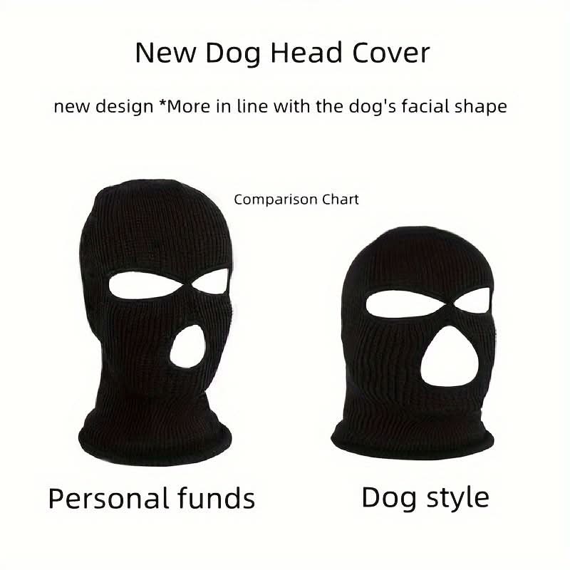 2pcs Dog Winter Hat & Glasses Set