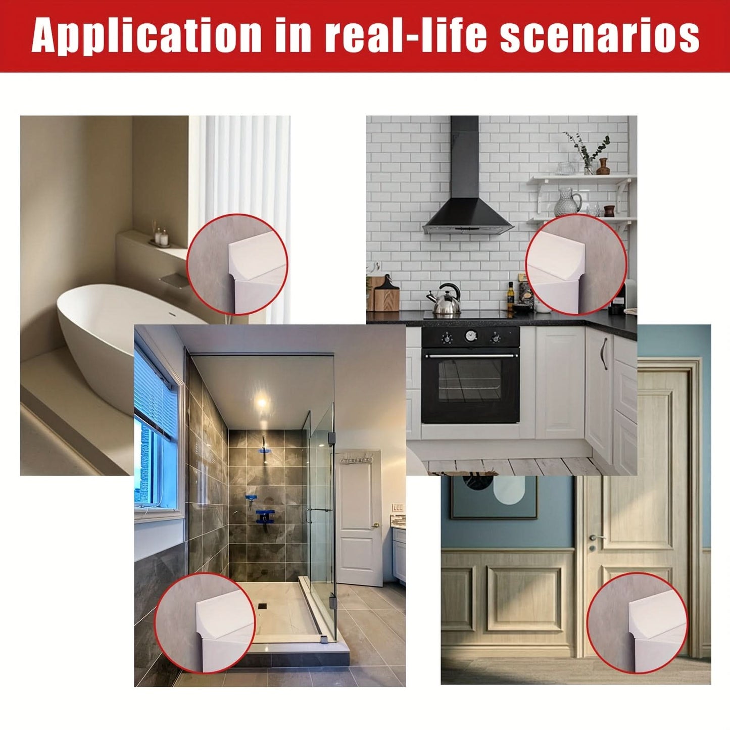 L-Shaped Waterproof Self-Adhesive Leak Prevention Tape
