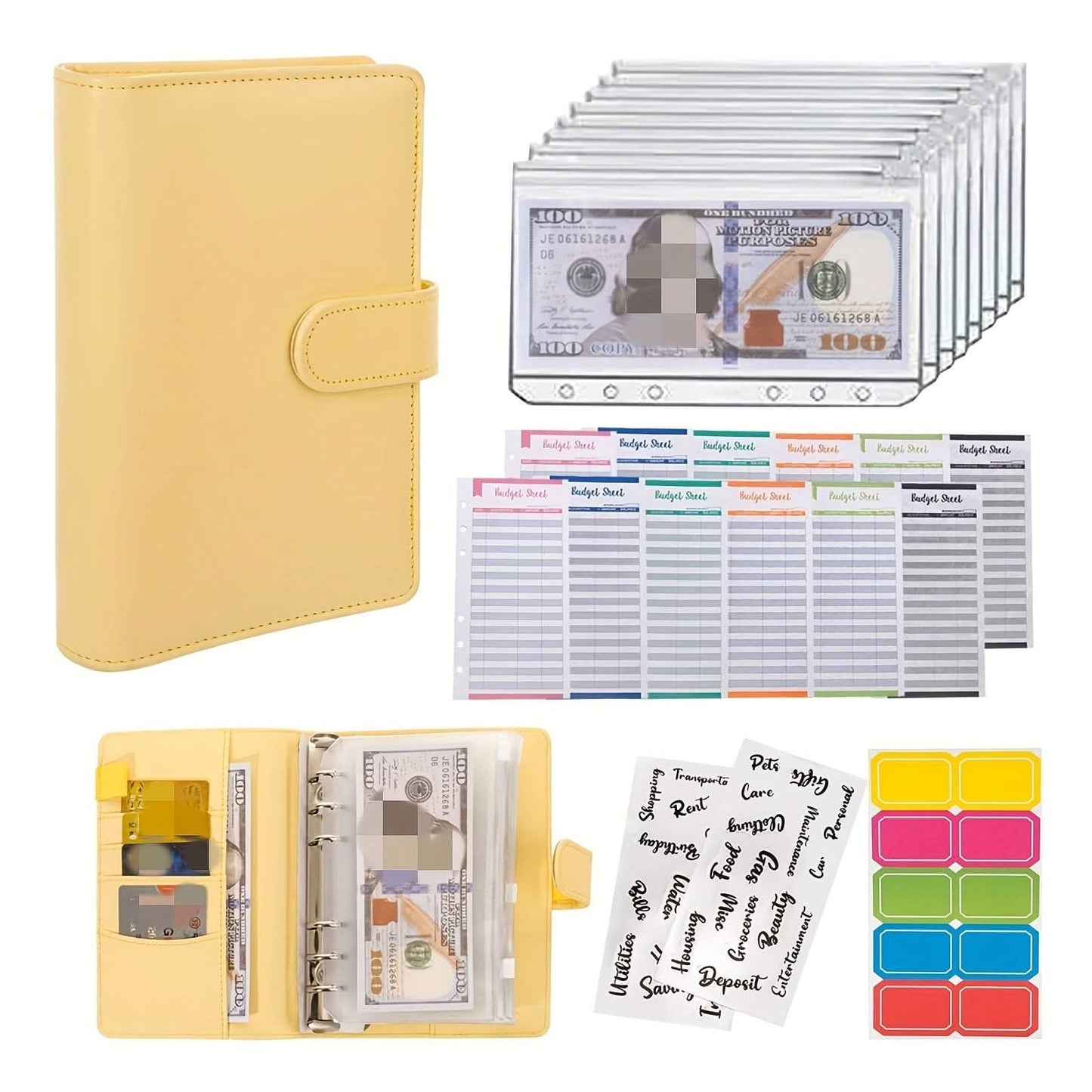 A6 Budget Binder with Cash Envelopes