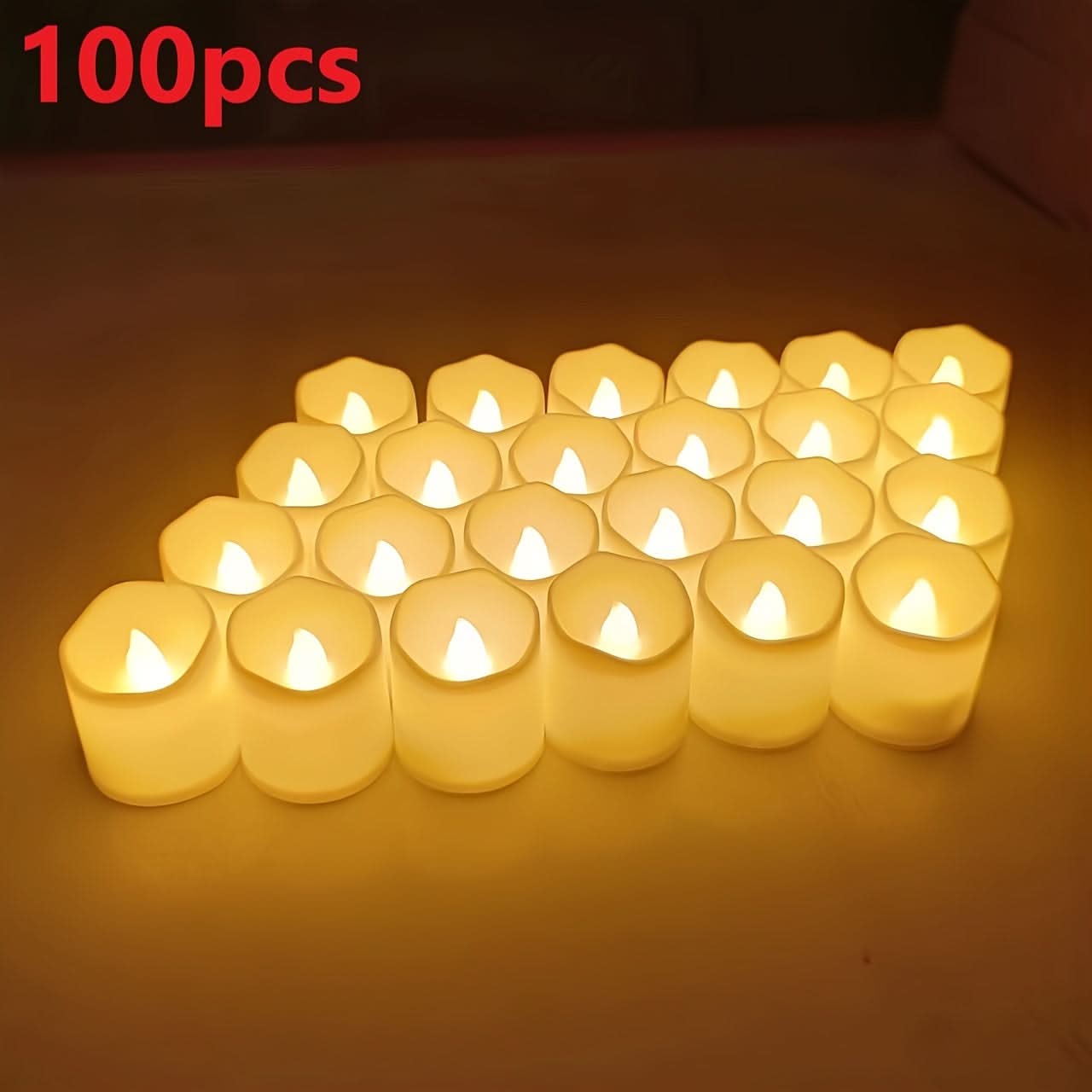 Flameless LED Candles Set – Battery-Operated, Flickering Lights for Weddings & Events