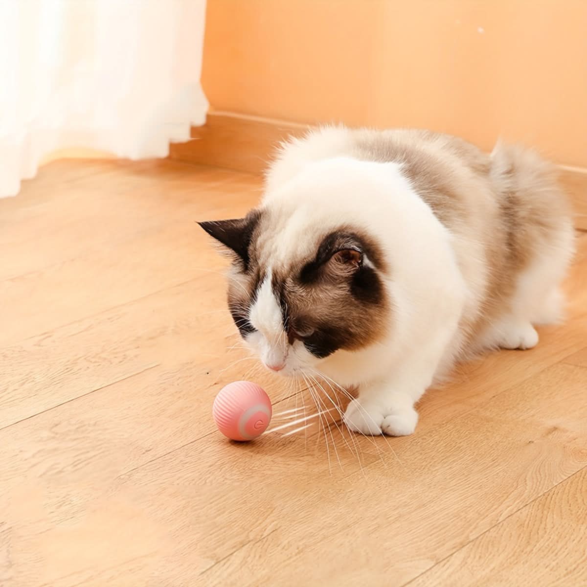 Smart Rolling Cat Toy – USB Rechargeable Electric Teasing Ball for All Breeds
