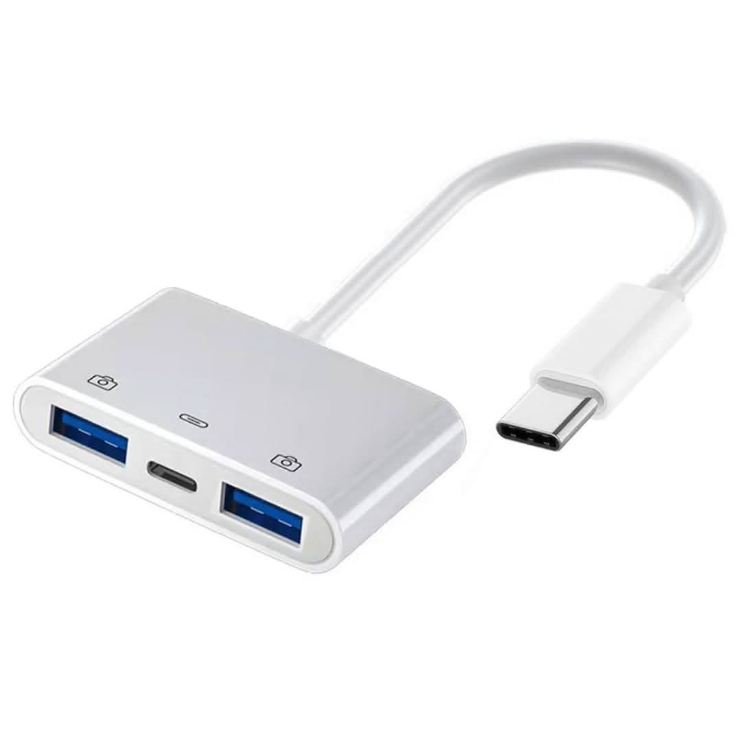 Type-C to Dual USB-A Adapter with PD