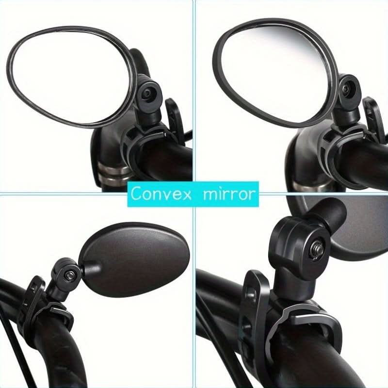 360° Rotatable Convex Bike Rear View Mirror