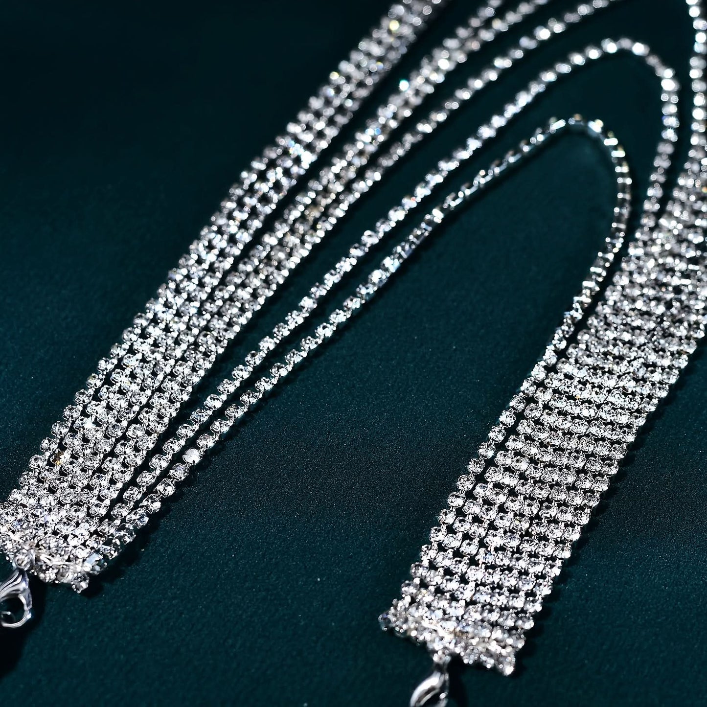Rhinestone Tassel Hairband for Women, Minimalist
