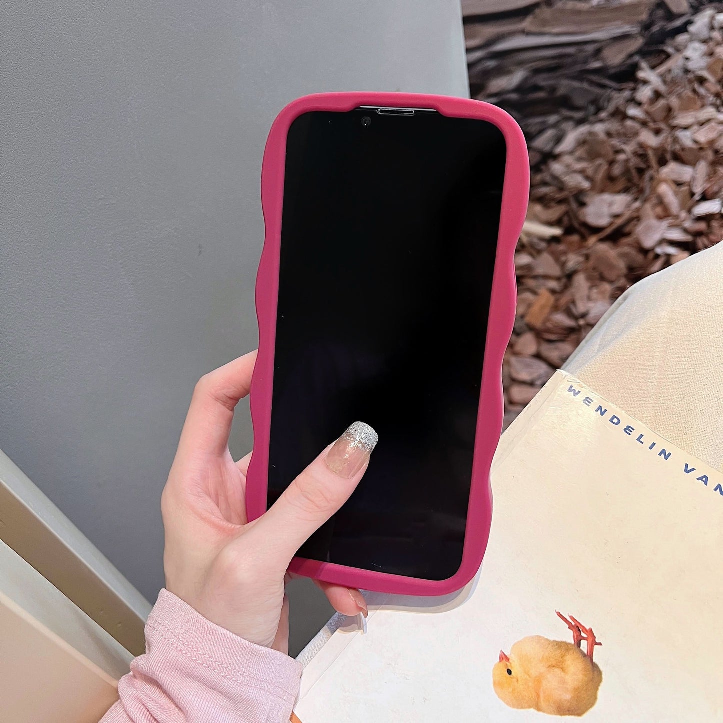 Cute Strawberry Bear iPhone 15 Case Cover
